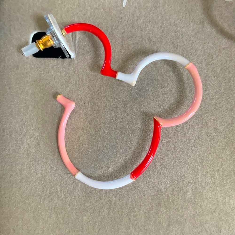 Disney x BaubleBar Mickey Mouse Valentine Outline Earrings